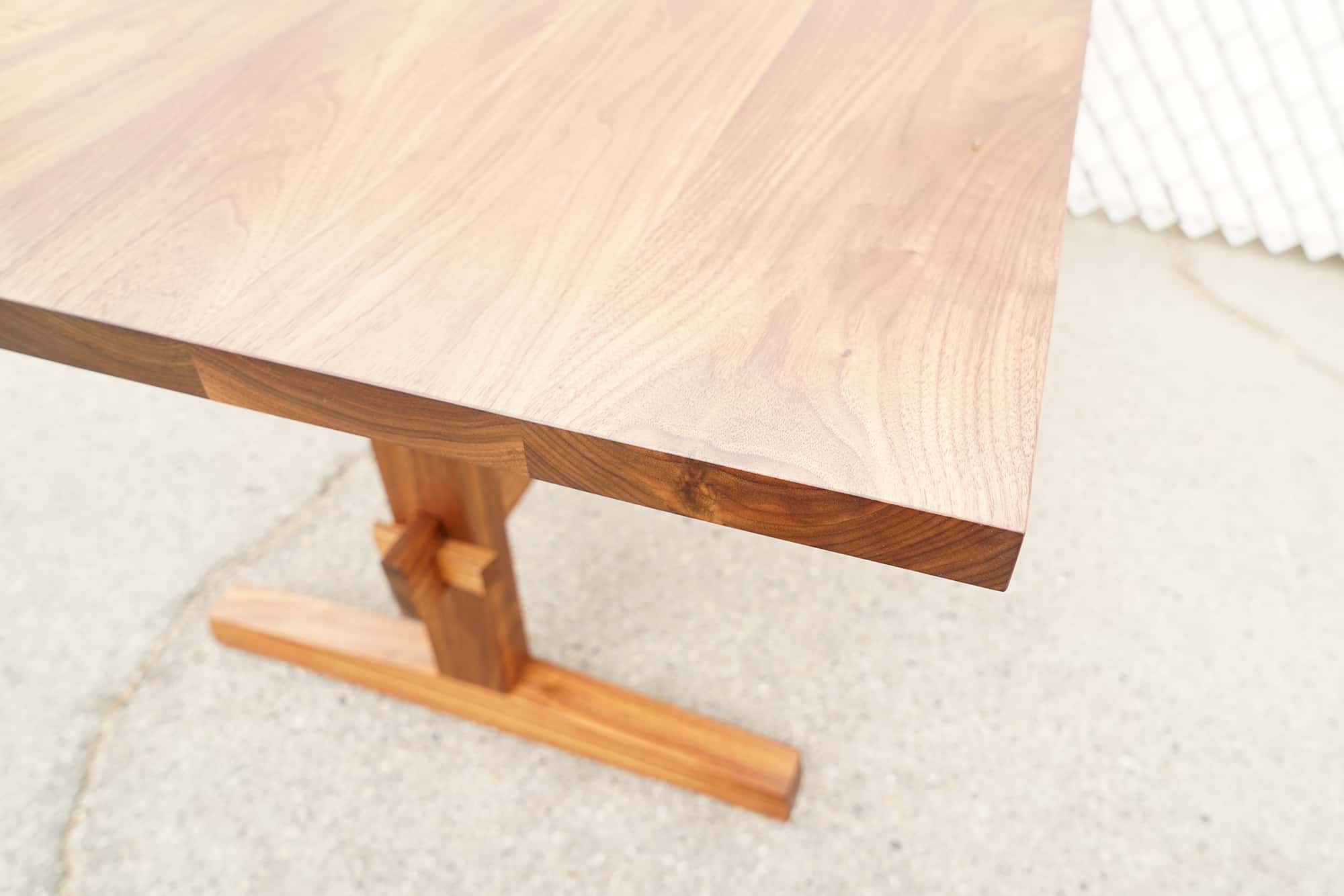 Knock Down Dining Table Offerman Wood, Trestle Style Dining Room Tables