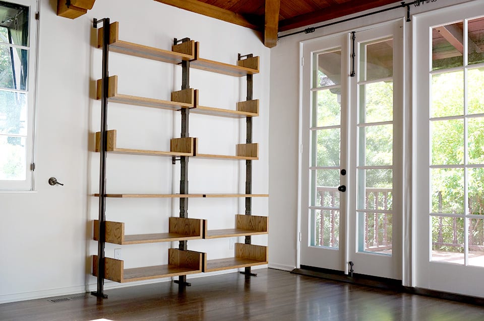 Wood storage shelves custom-built by The Furniture Woodshop - The Furniture  Woodshop